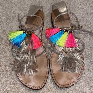Lilly Pulitzer fringe sandal